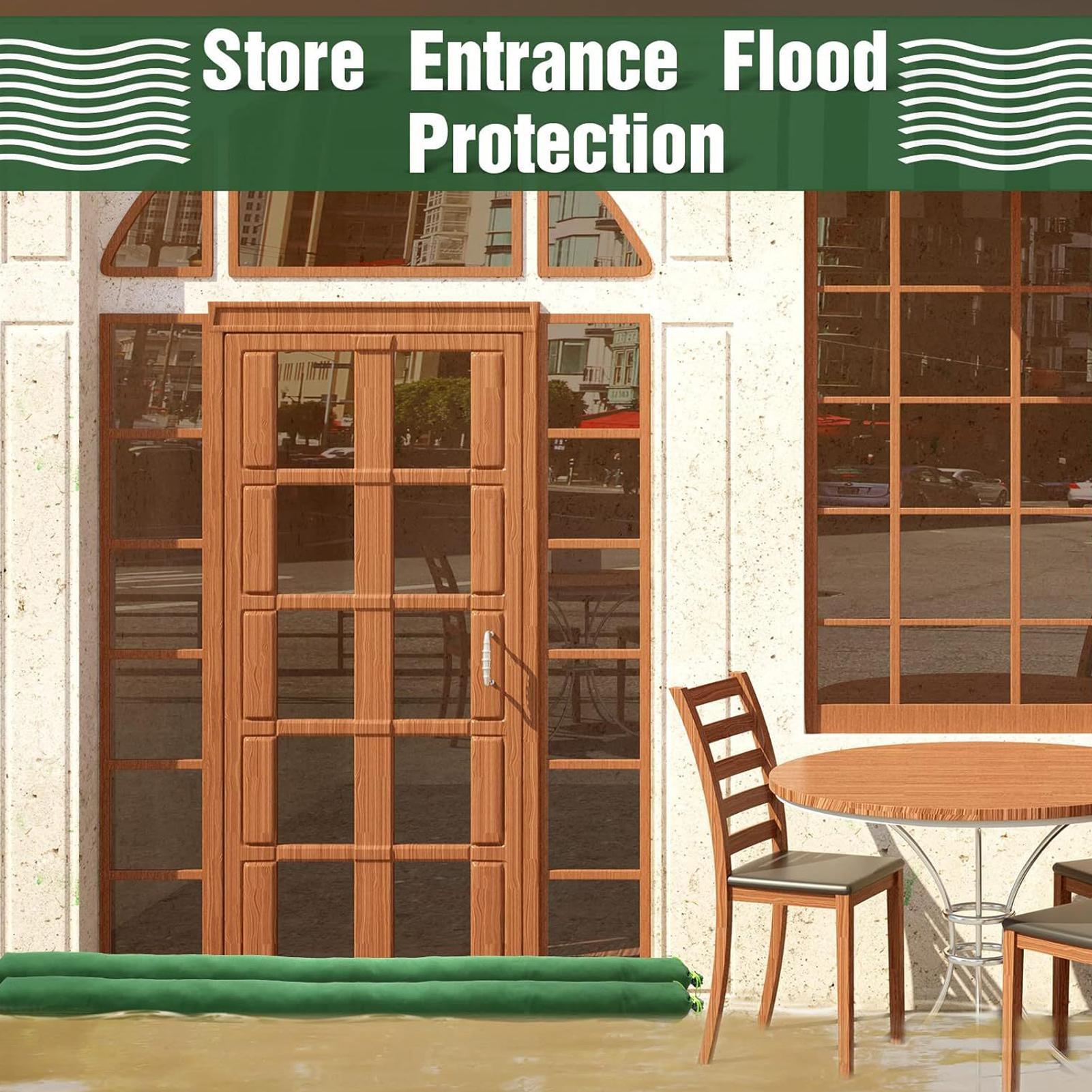 Flood Barrier Bag - Kelderoverstromingszakken 4 stuks Herbruikbare zandzakken Huis