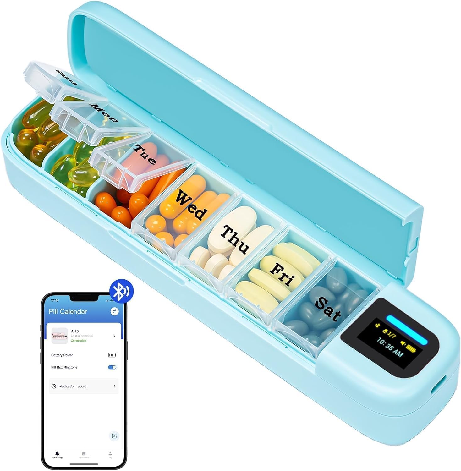 Medicine Cabinet Lock - Slimme pilendoos met alarm & Bluetooth-app,