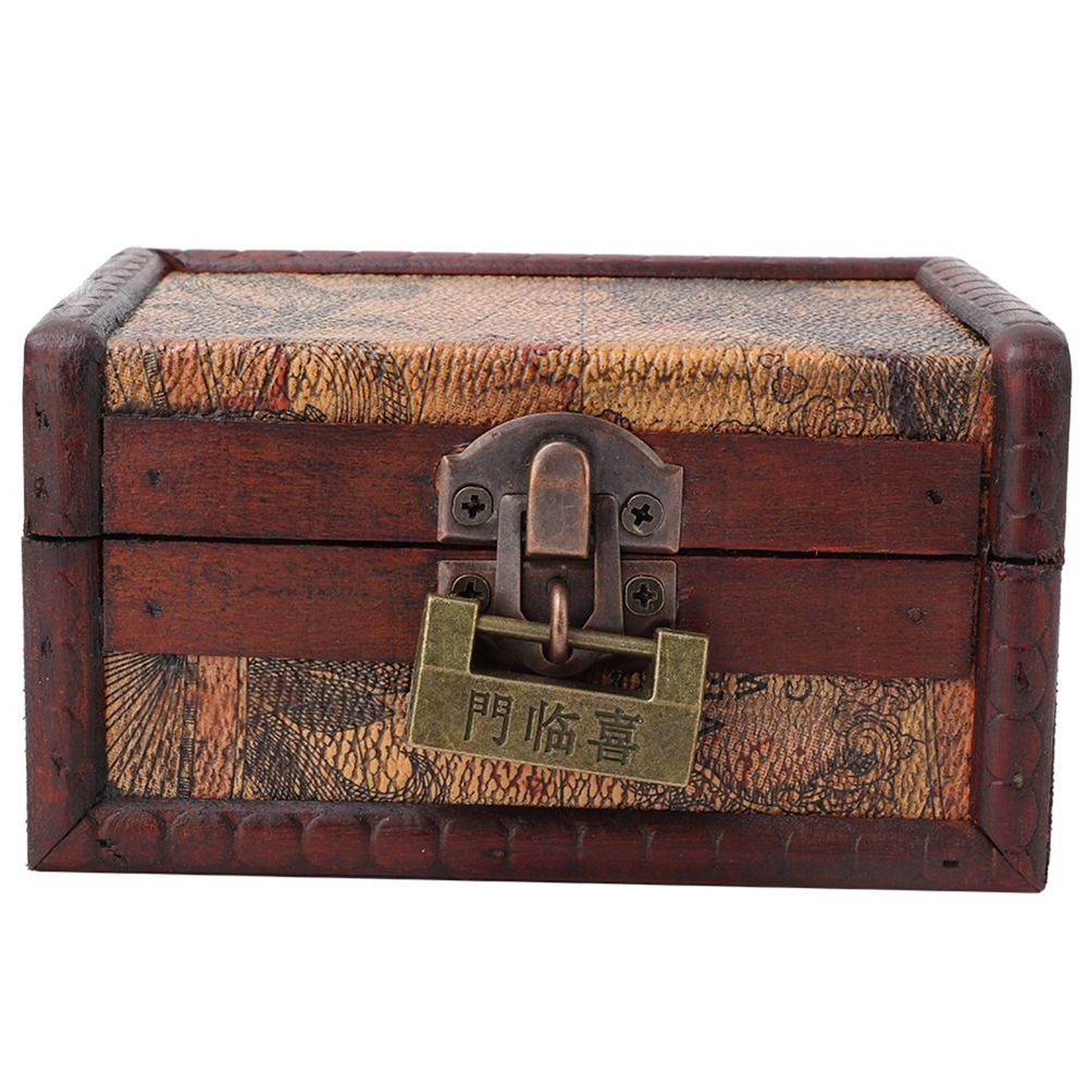 Medicine Cabinet Lock - Sieradendozen Slot met sleutel Houten opbergdoos