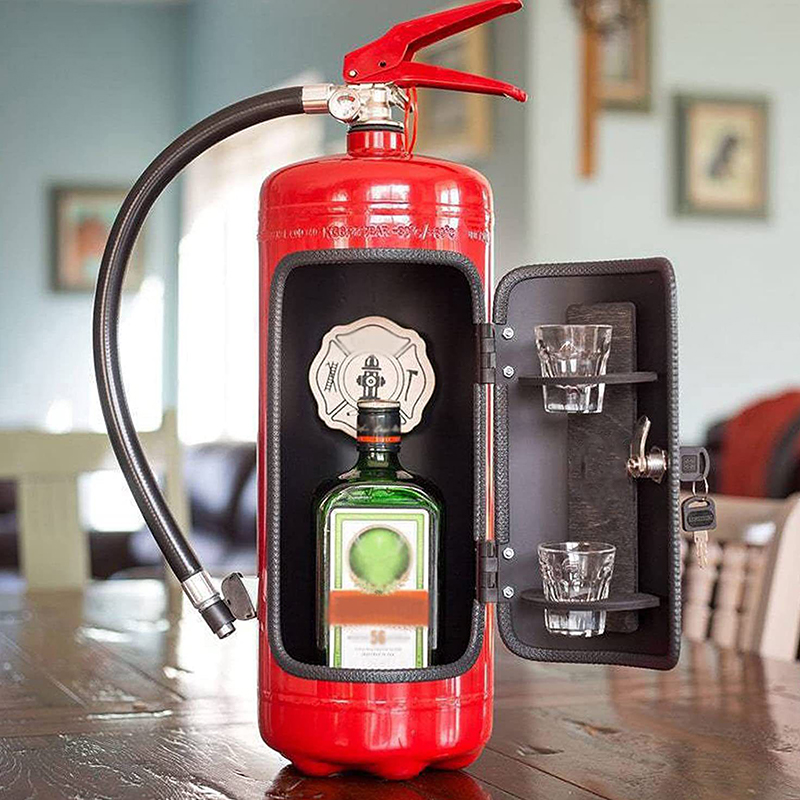 Fire Extinguisher Small - Brandblusser Vorm Wijnkist Ornamenten Mini Bar