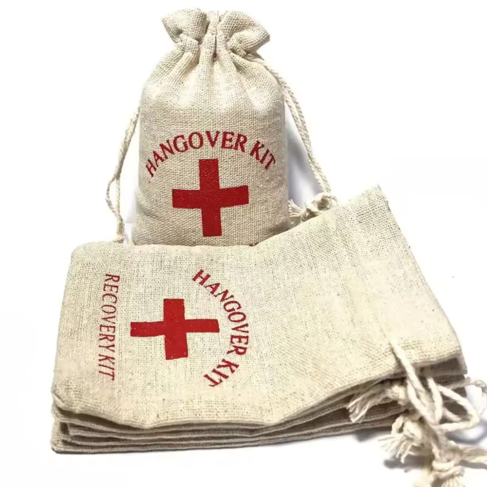 First Aid Bag Kit - 10/20/30/50PCS Kerstfeest Katoen Linnen Wake-up Bags