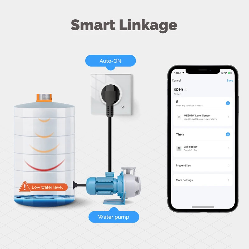 Water Alarm Sensor - MOES Tuya WiFi/ZigBee slimme waterniveausensor met