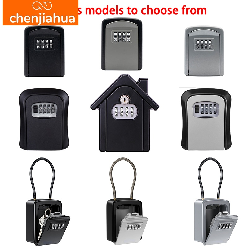 Lockbox Key Secure - Wandmontage Sleutelopslag Geheime Box Organizer 4-cijferige