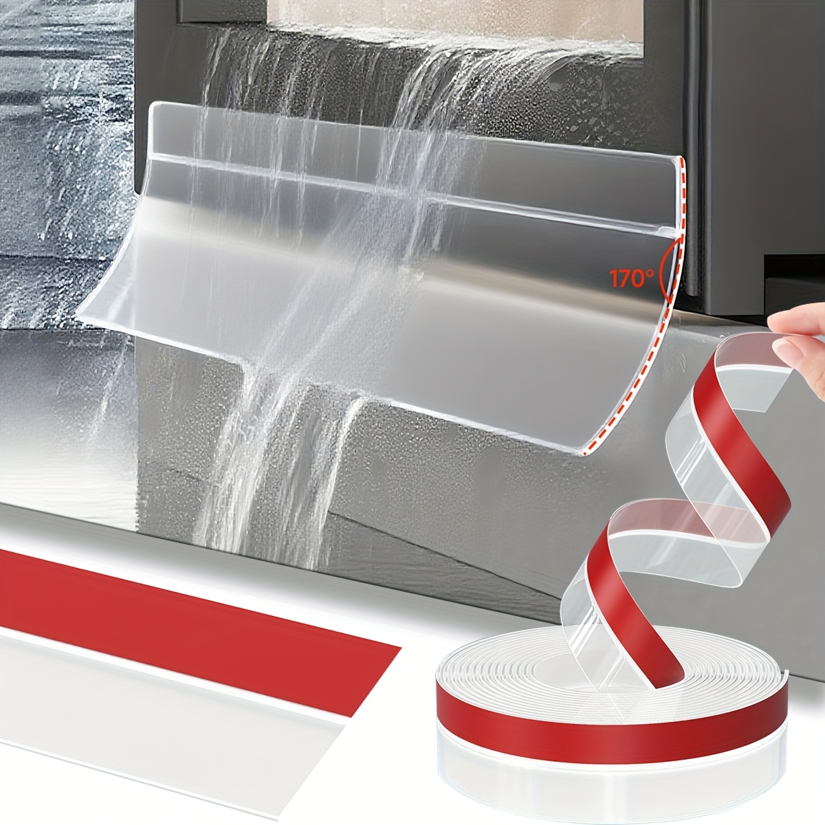 Window Lock Bar - 500 cm robuuste waterdichte rubberachtige raam-