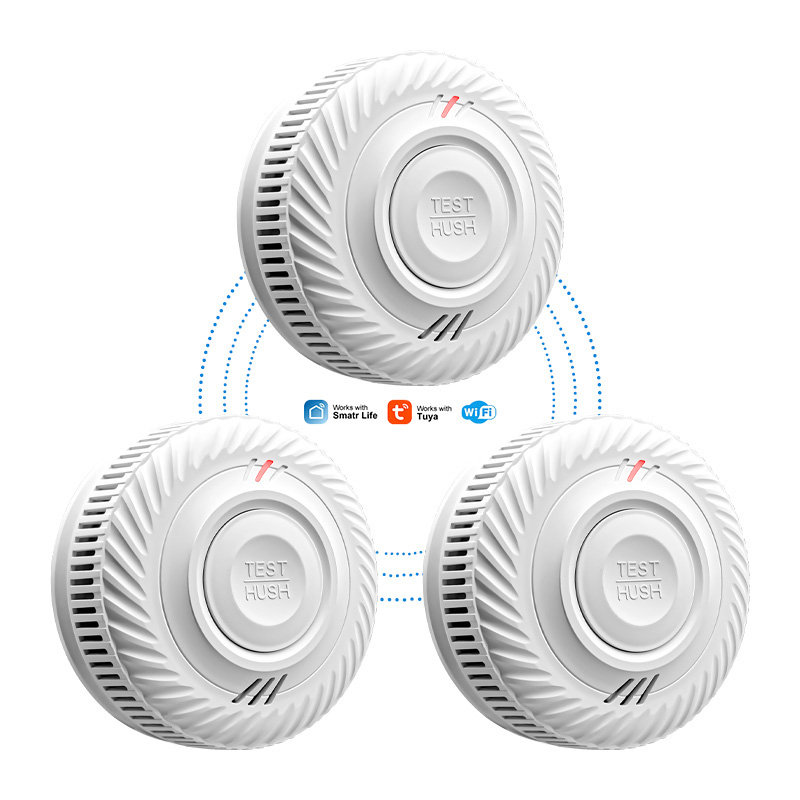 Smoke Detector Interconnected - 10 jaar batterijduur, draadloze, slimme, Tuya