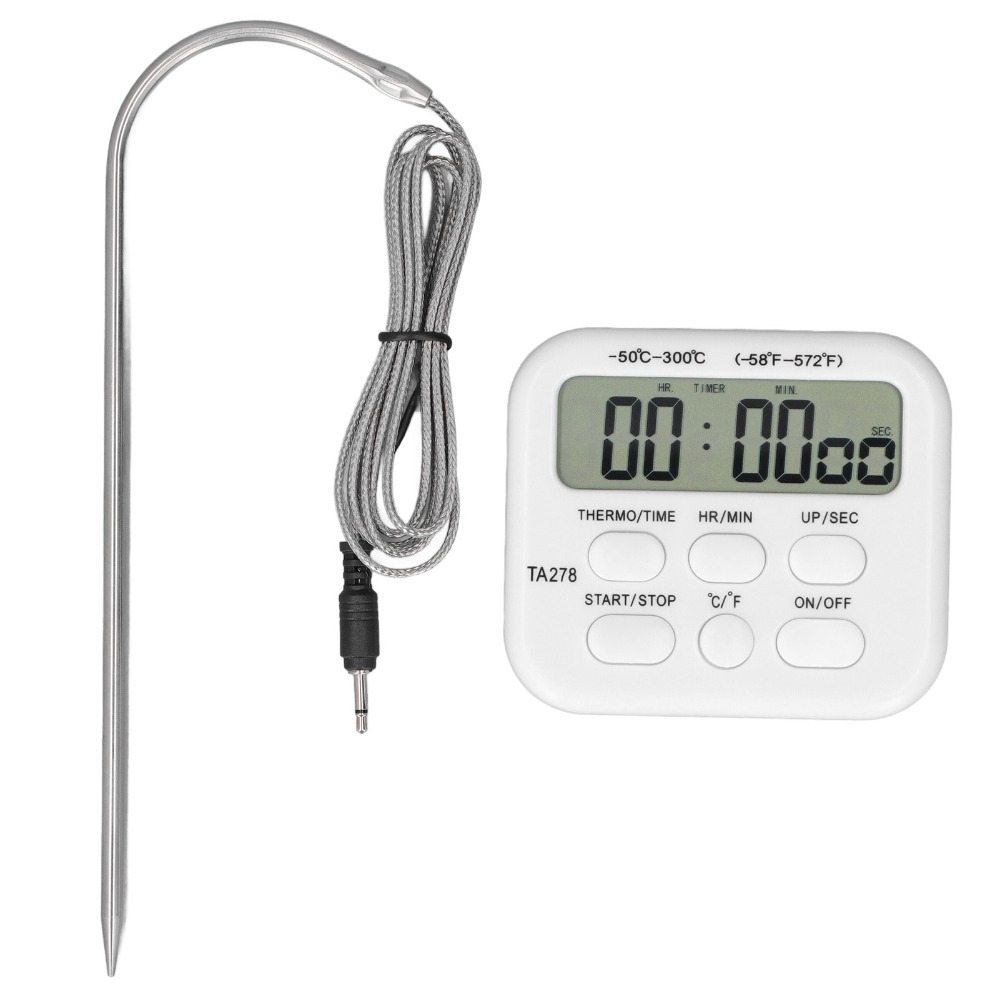 Pool Alarm Float - Roestvrijstalen sonde Digitale kookthermometer Groot LCD-scherm