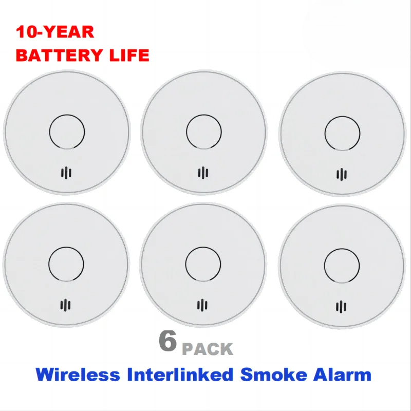 Smoke Detector Interconnected - Draadloos onderling verbonden rookmelder 10 jaar