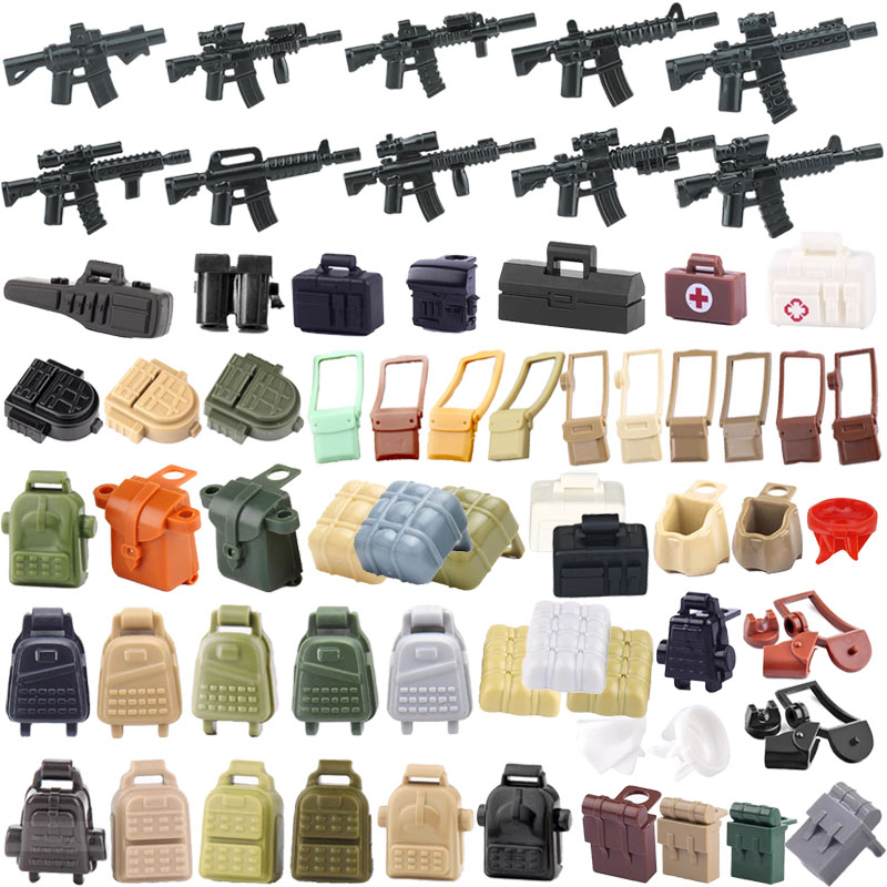 Medicine Cabinet Lock - Militaire figuur Wapens Accessoires Bouwsteen Soldaat