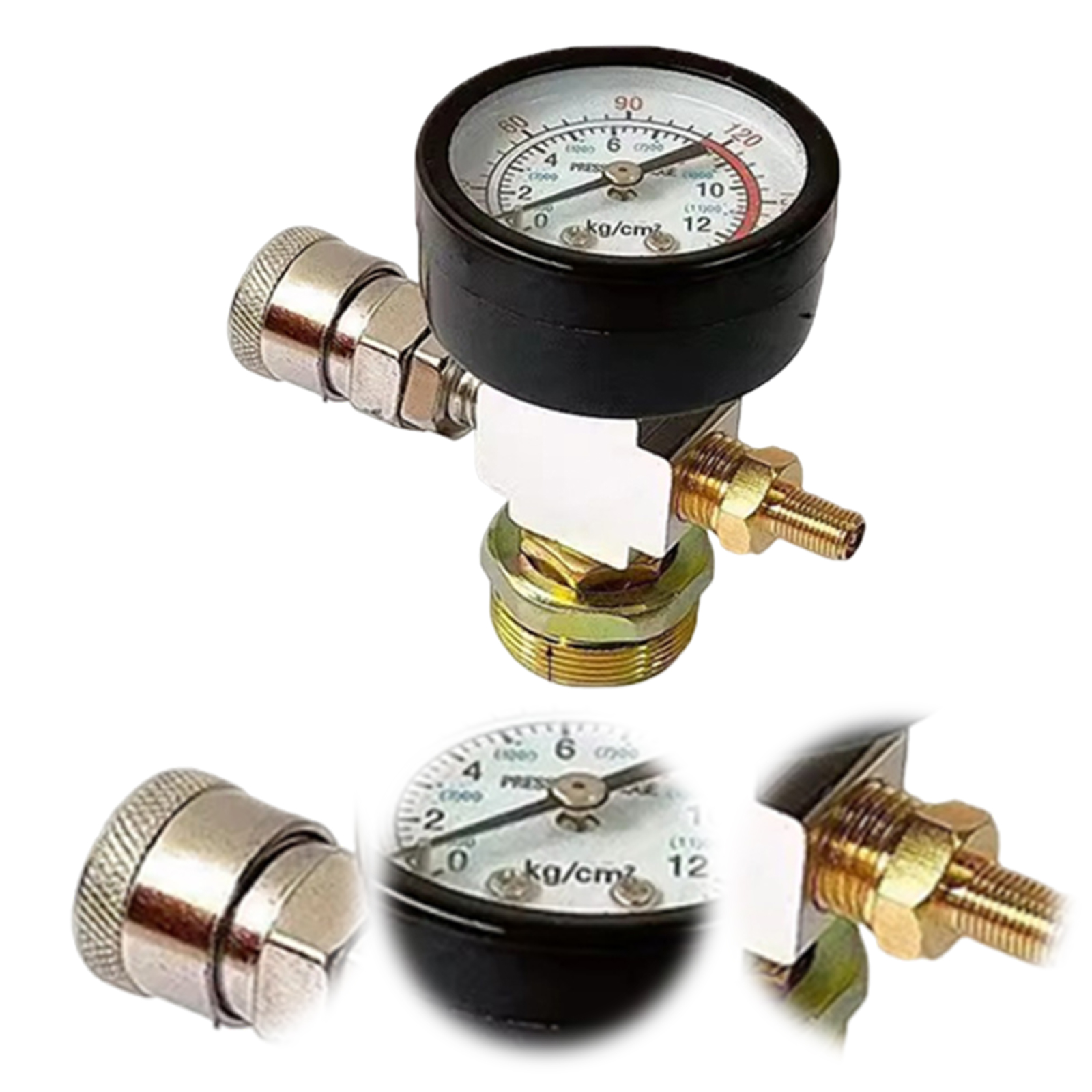 Fire Extinguisher Small - Adapter voor kleine luchttanks met manometer