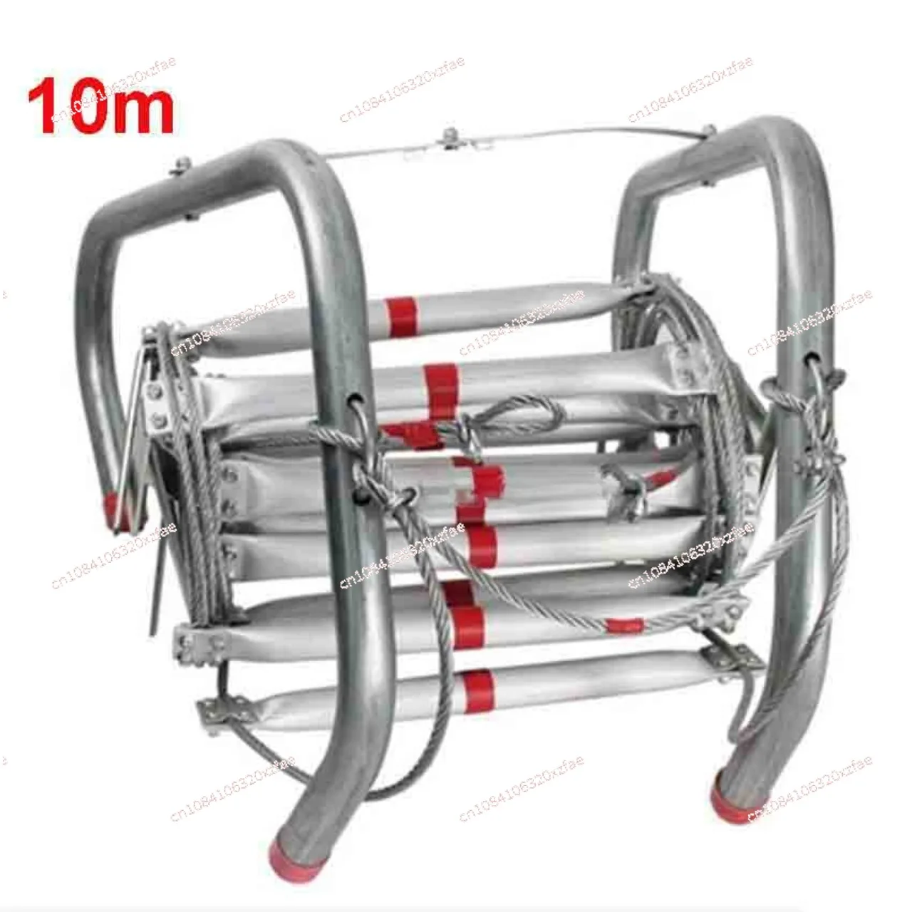 Fire Escape Ladder - Aluminiumlegering stalen touwladder 10 meter inklapbaar