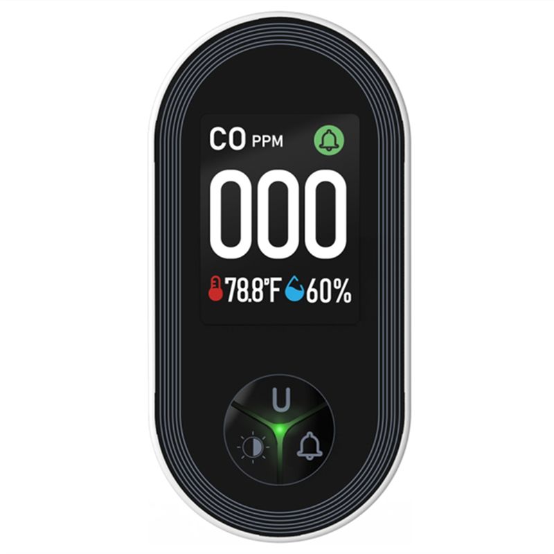 Co Detector Plug - A93PHOT! Temperatuur-vochtigheidssensor Koolmonoxidedetector 3-in-1 plug-in display