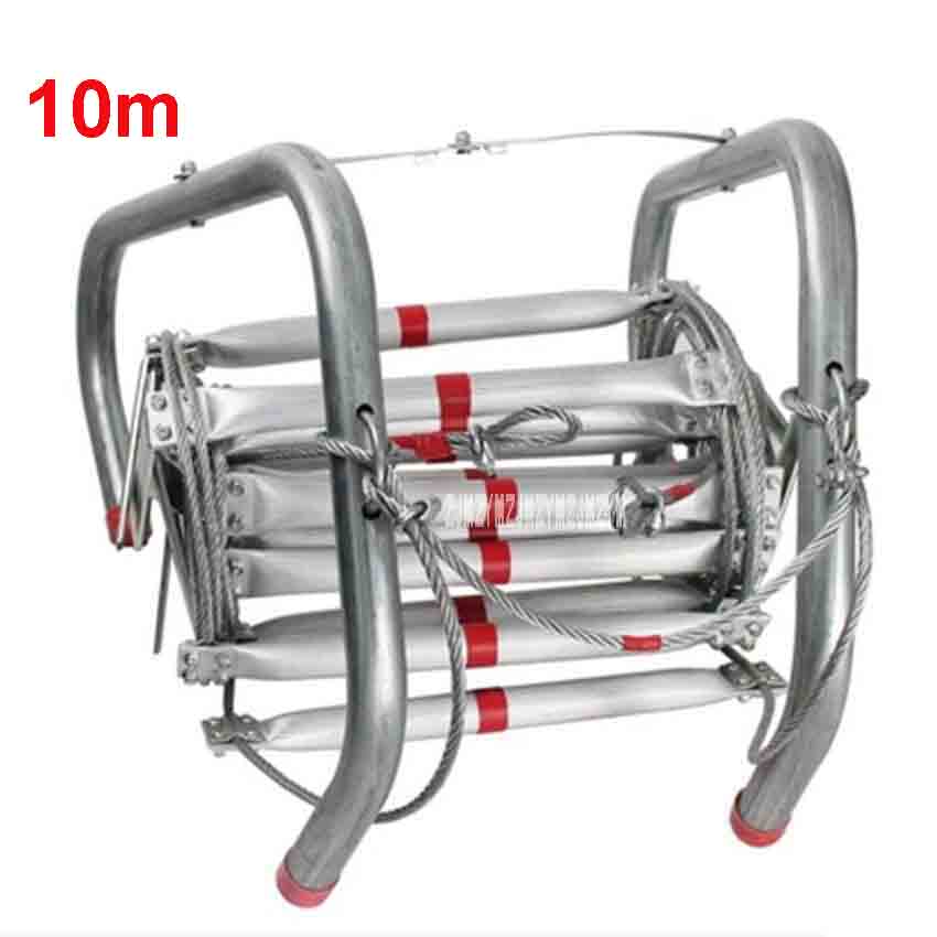 Fire Escape Ladder - Nieuwe 10m opvouwbare zachte ladder Brandreddingsapparatuur