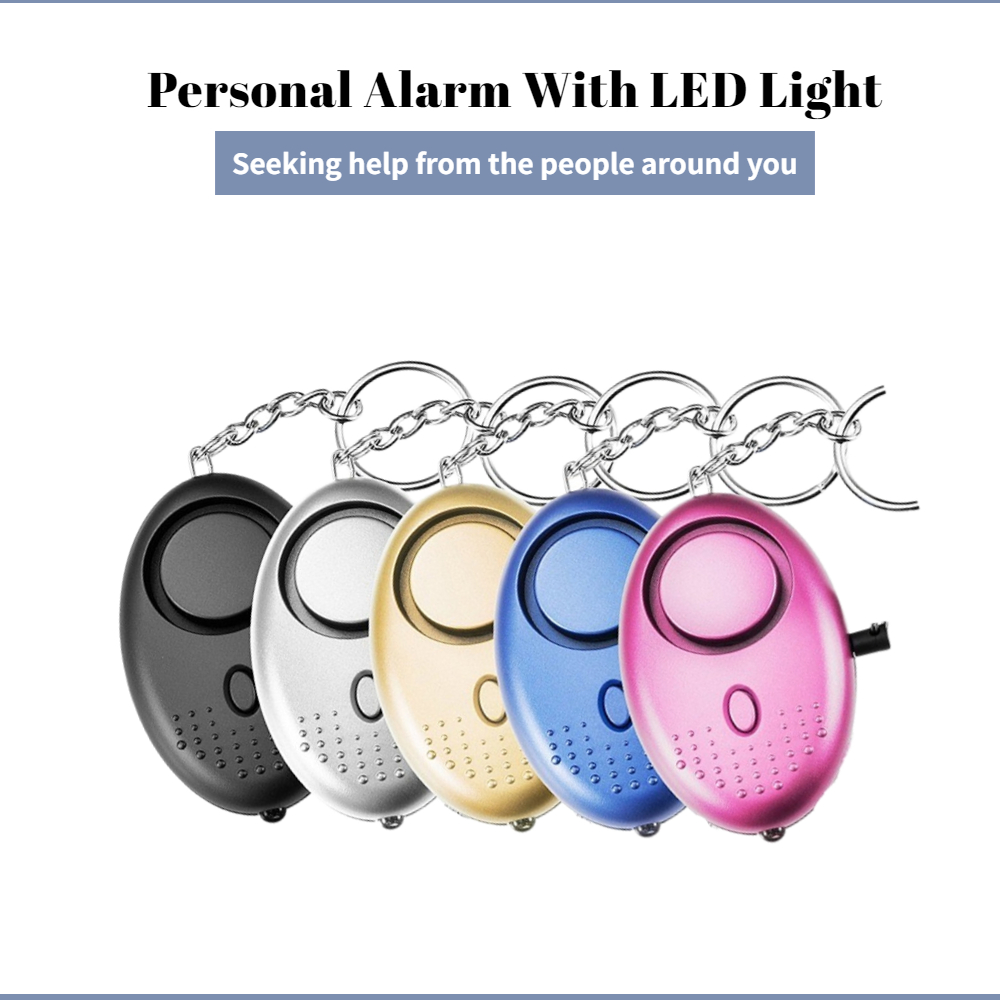 Personal Alarm Keychain - 130dB zelfverdedigingsalarm anti-wolf meisje kind vrouwen