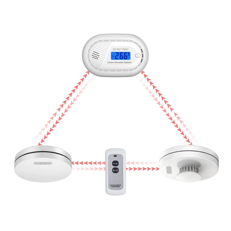 Smoke Detector Interconnected - Rookmelder en koolmonoxidedetector Brandalarmsysteem Onderling verbonden