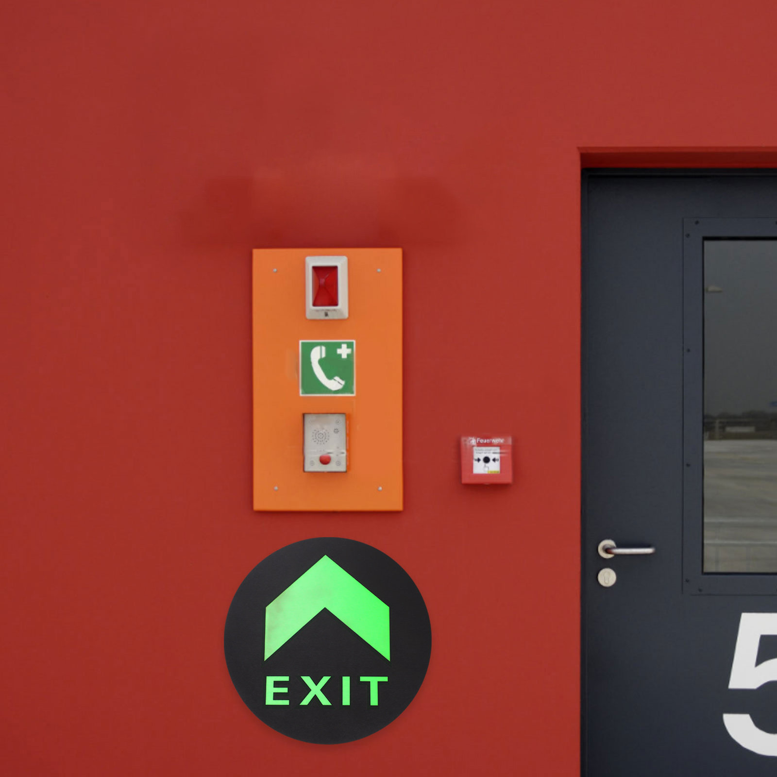Emergency Exit Sign - 5 stuks Night Glow Exit Sign