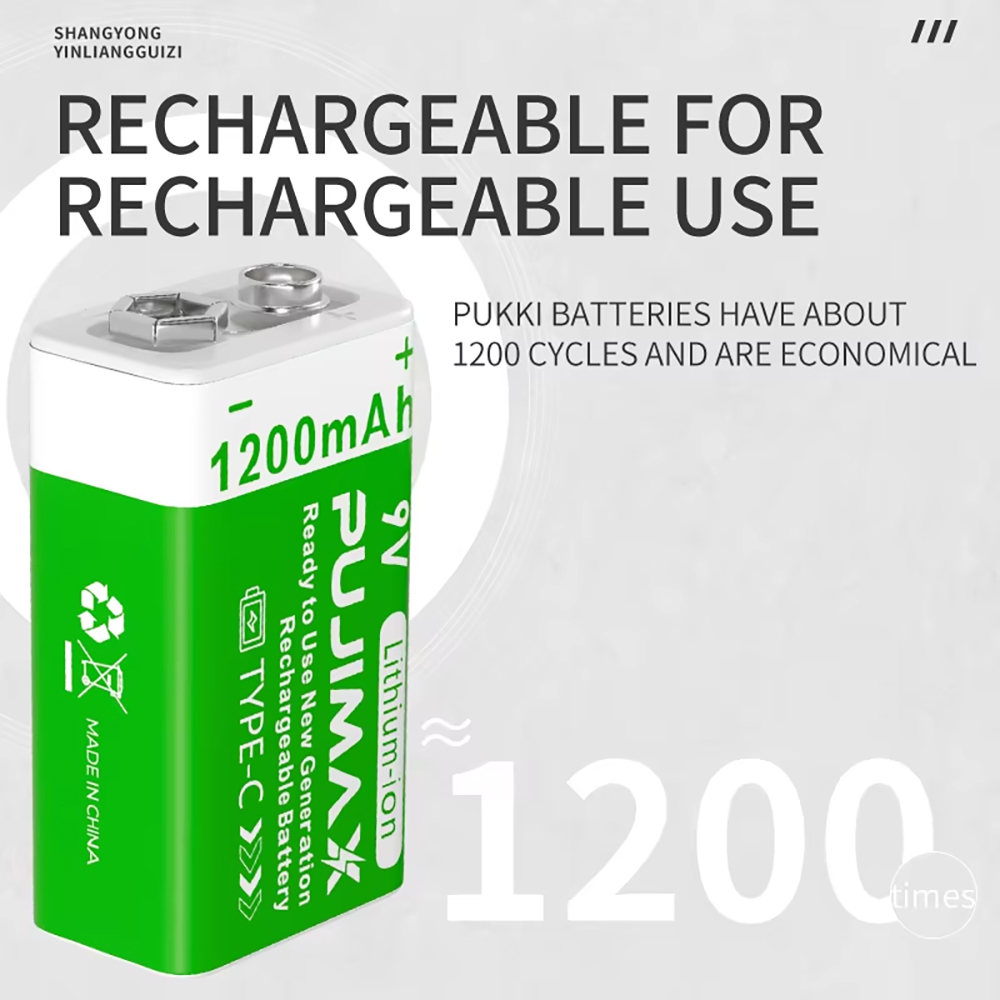 PUJIMAX 9V oplaadbare batterij - Co Detector Plug recensie en prijs