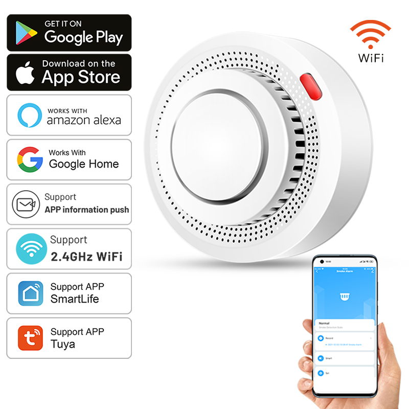 Tuya Smart WiFi Rooksensor Bra - Smoke Detector Interconnected recensie en prijs