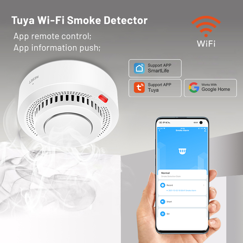 Tuya Smart WiFi Rooksensor Bra - Smoke Detector Interconnected recensie en prijs