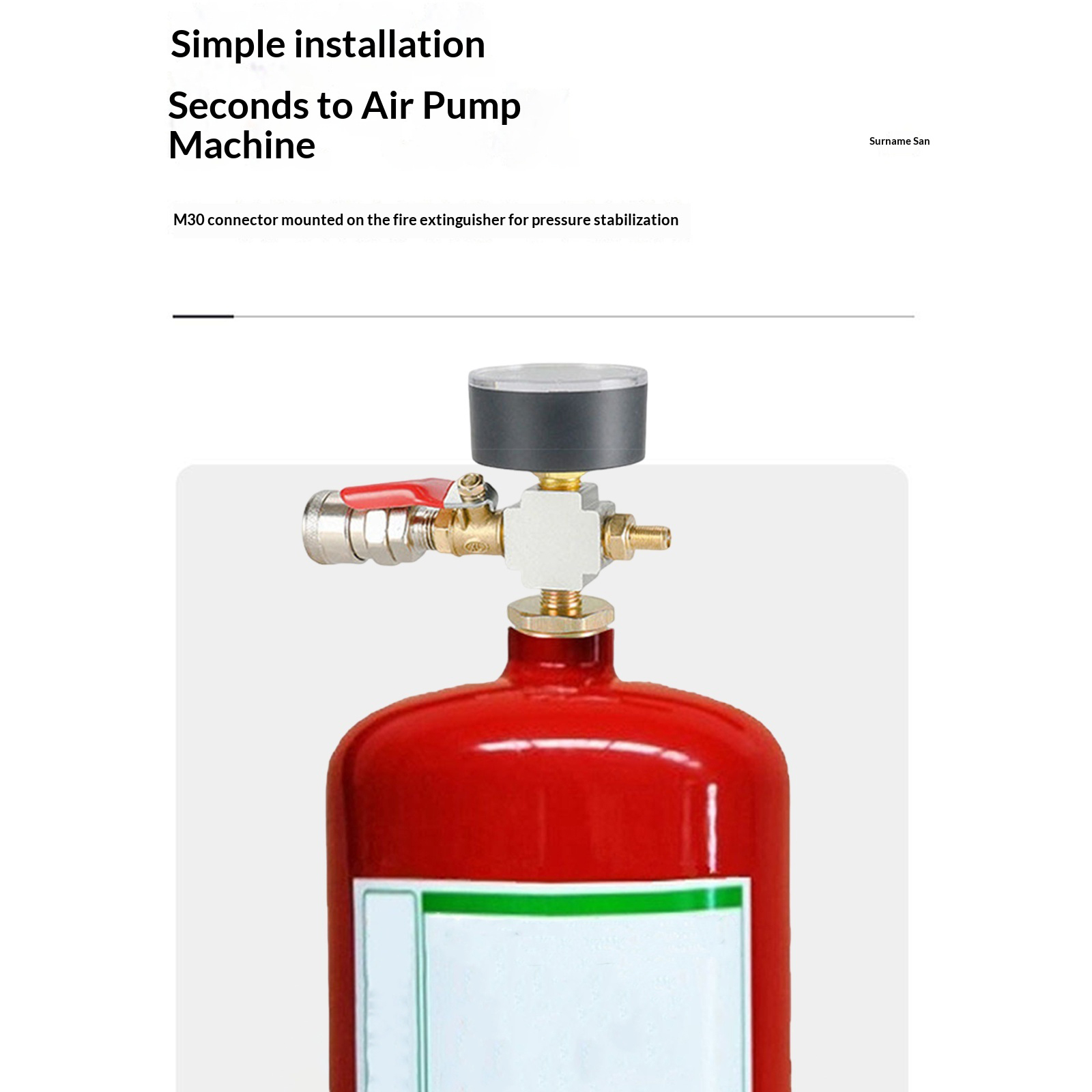 Adapter voor kleine luchttanks - Fire Extinguisher Small recensie en prijs