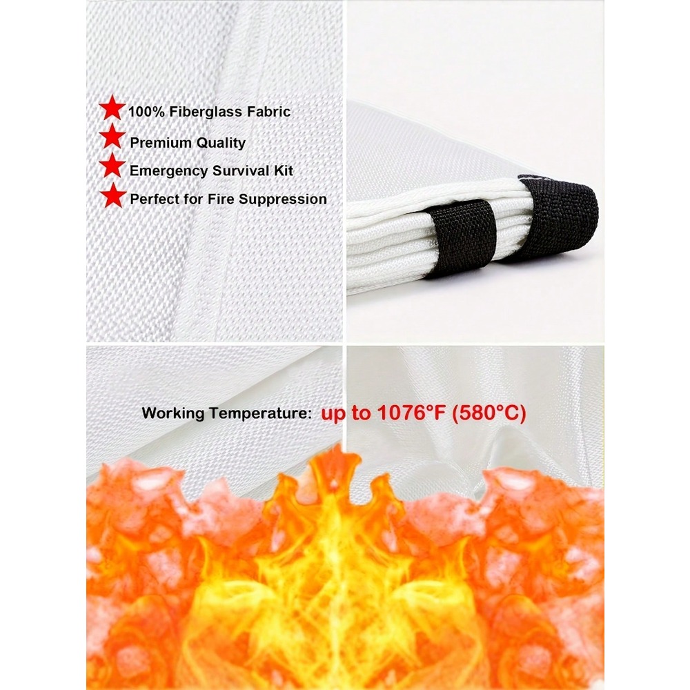 Branddeken 39,37 x 39,37 inch  - Fire Blanket Kitchen recensie en prijs