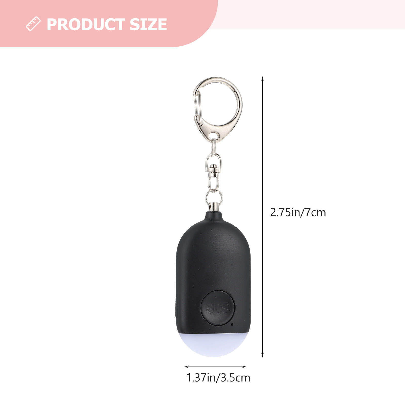 1Set Draagbare Persoonlijke Al - Personal Alarm Keychain recensie en prijs
