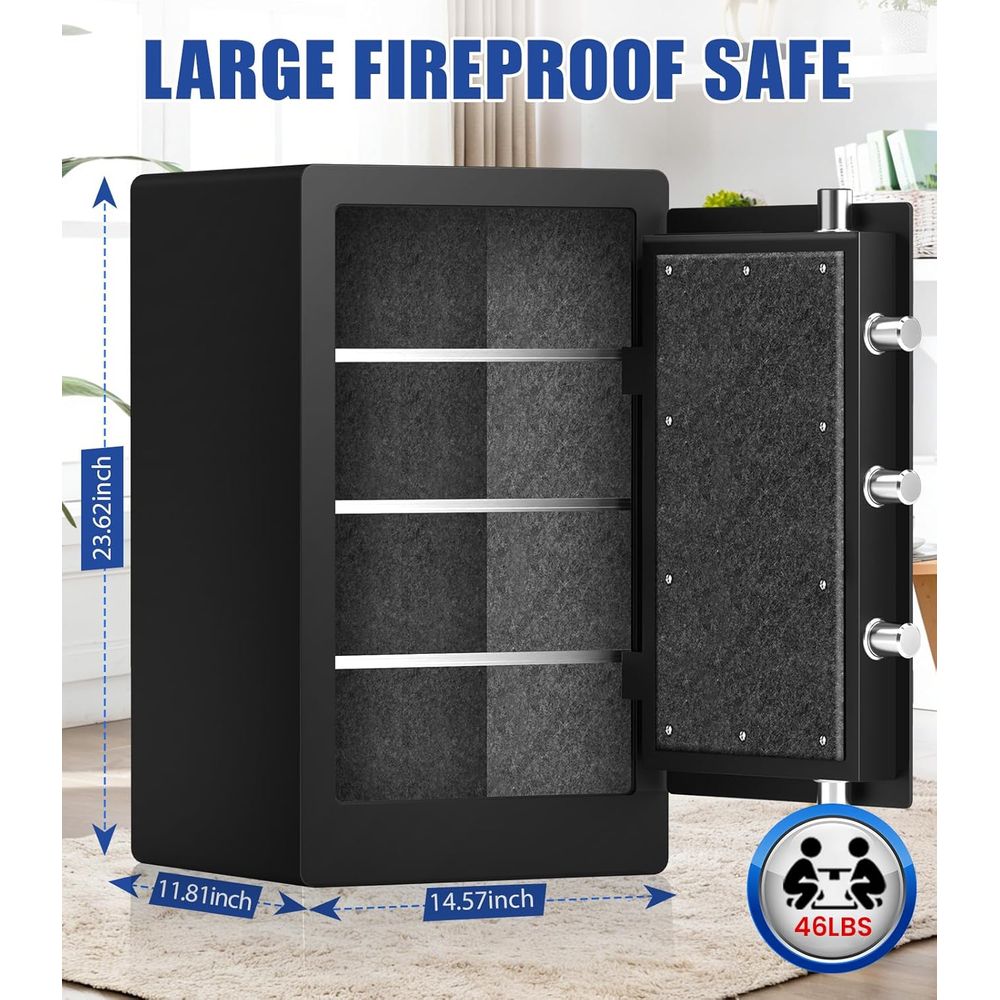 Grote biometrische kluis met 3 - Fire Safe Document recensie en prijs