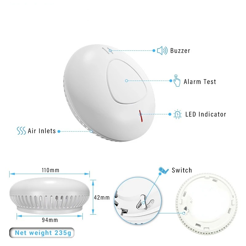 Slimme huisbeveiliging alarmsy - Smoke Detector Interconnected recensie en prijs