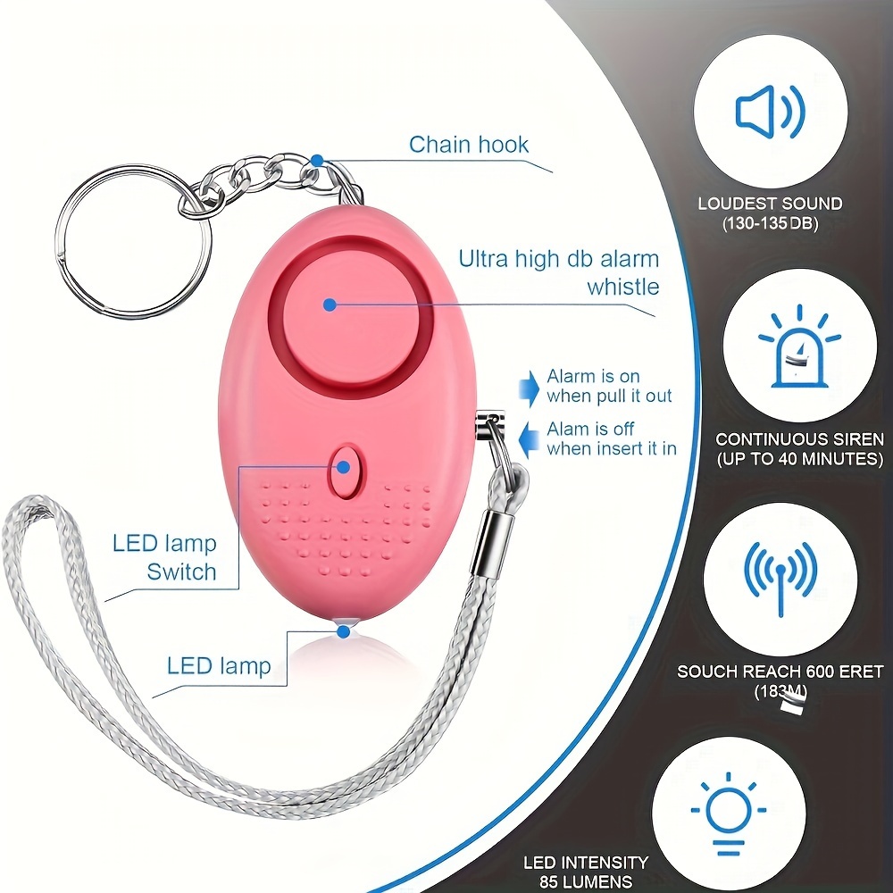 130dB persoonlijk veiligheidsa - Personal Alarm Keychain recensie en prijs