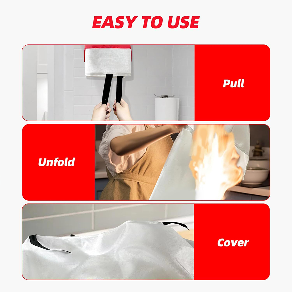 Branddeken 2-pack 2*2m/1.5*1.5 - Fire Blanket Kitchen recensie en prijs