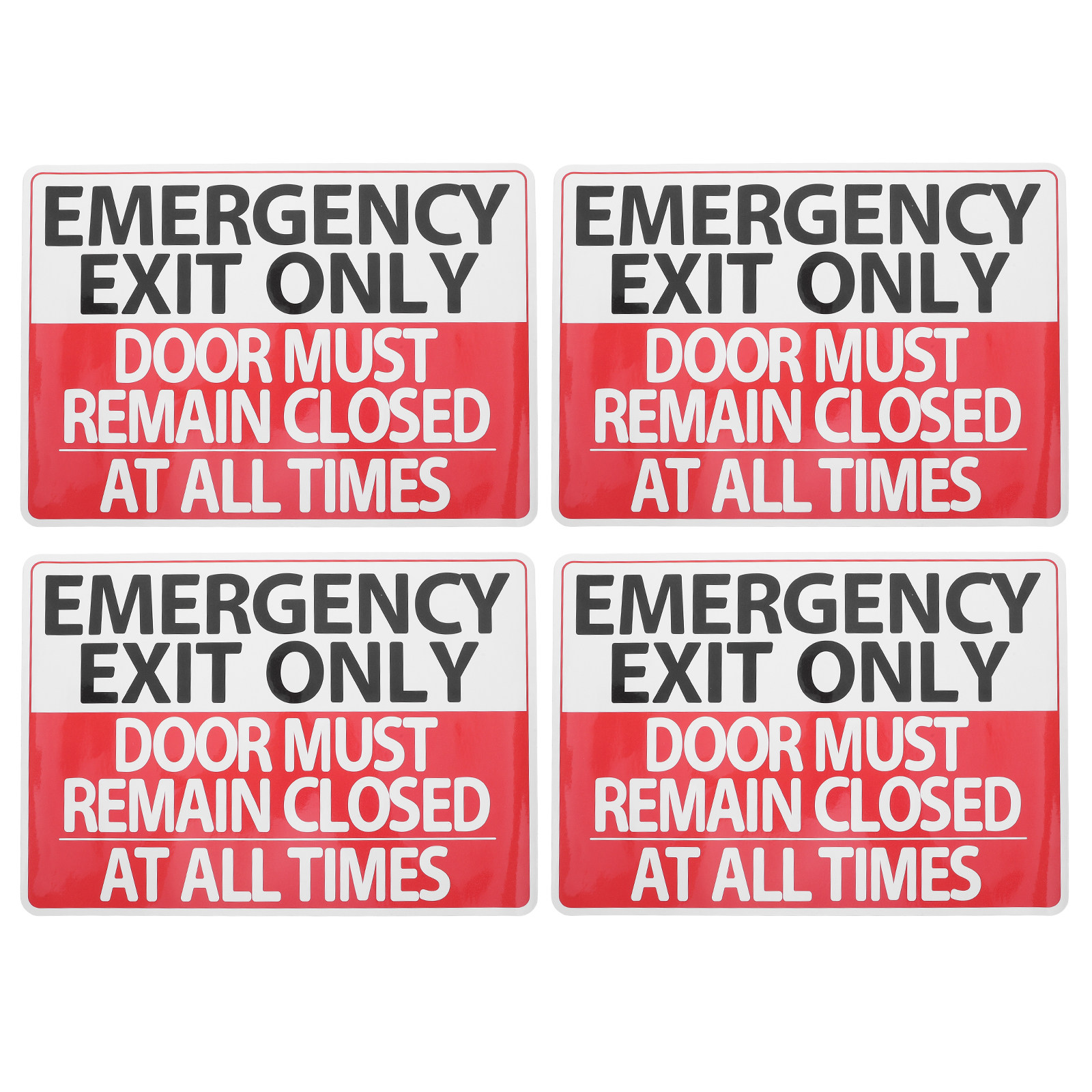 6Pack Nooduitgangsbordstickers - Emergency Exit Sign recensie en prijs