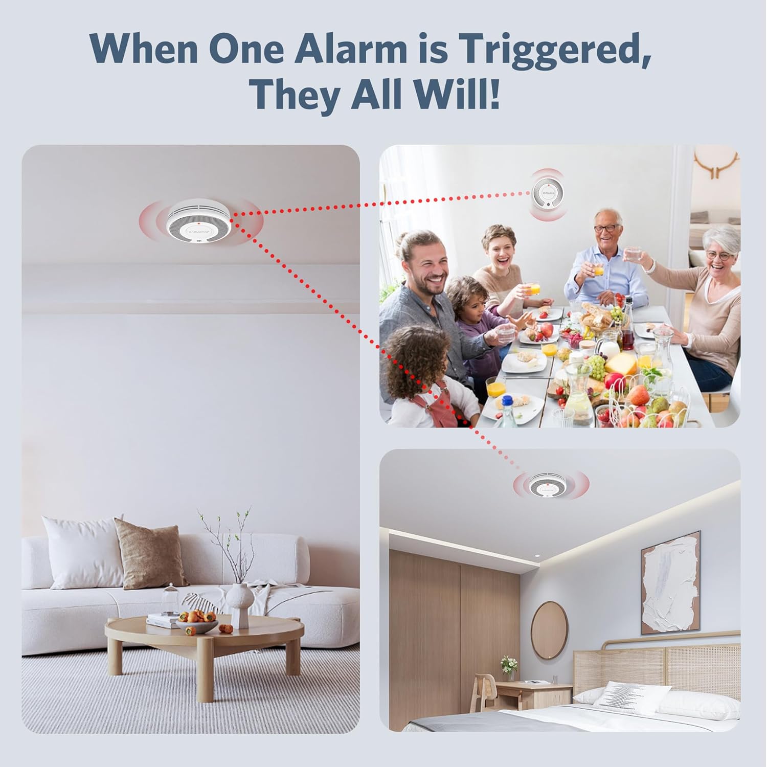 Draadloos onderling verbonden  - Smoke Detector Interconnected recensie en prijs