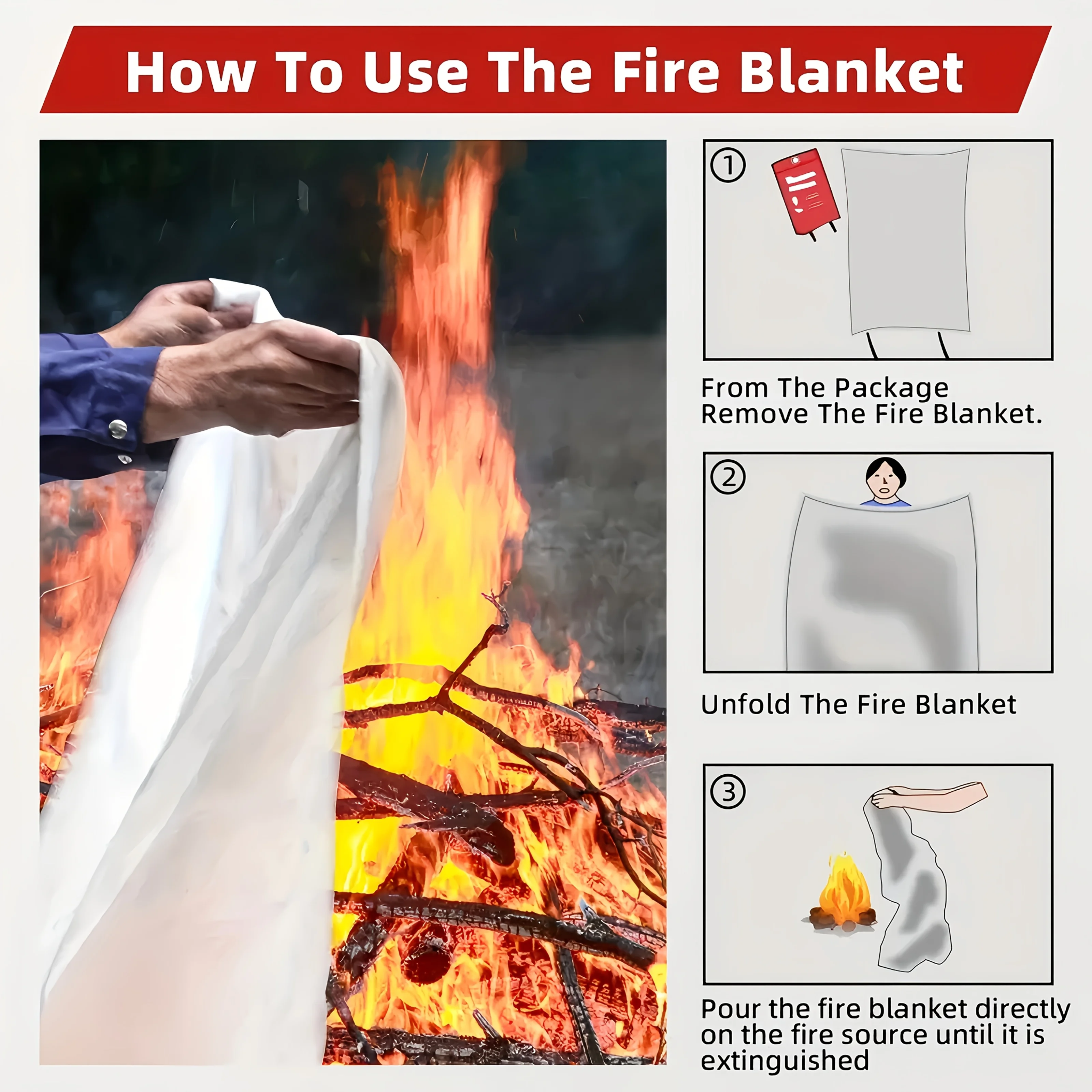 Glasvezel brandblusdeken, nood - Fire Blanket Kitchen recensie en prijs