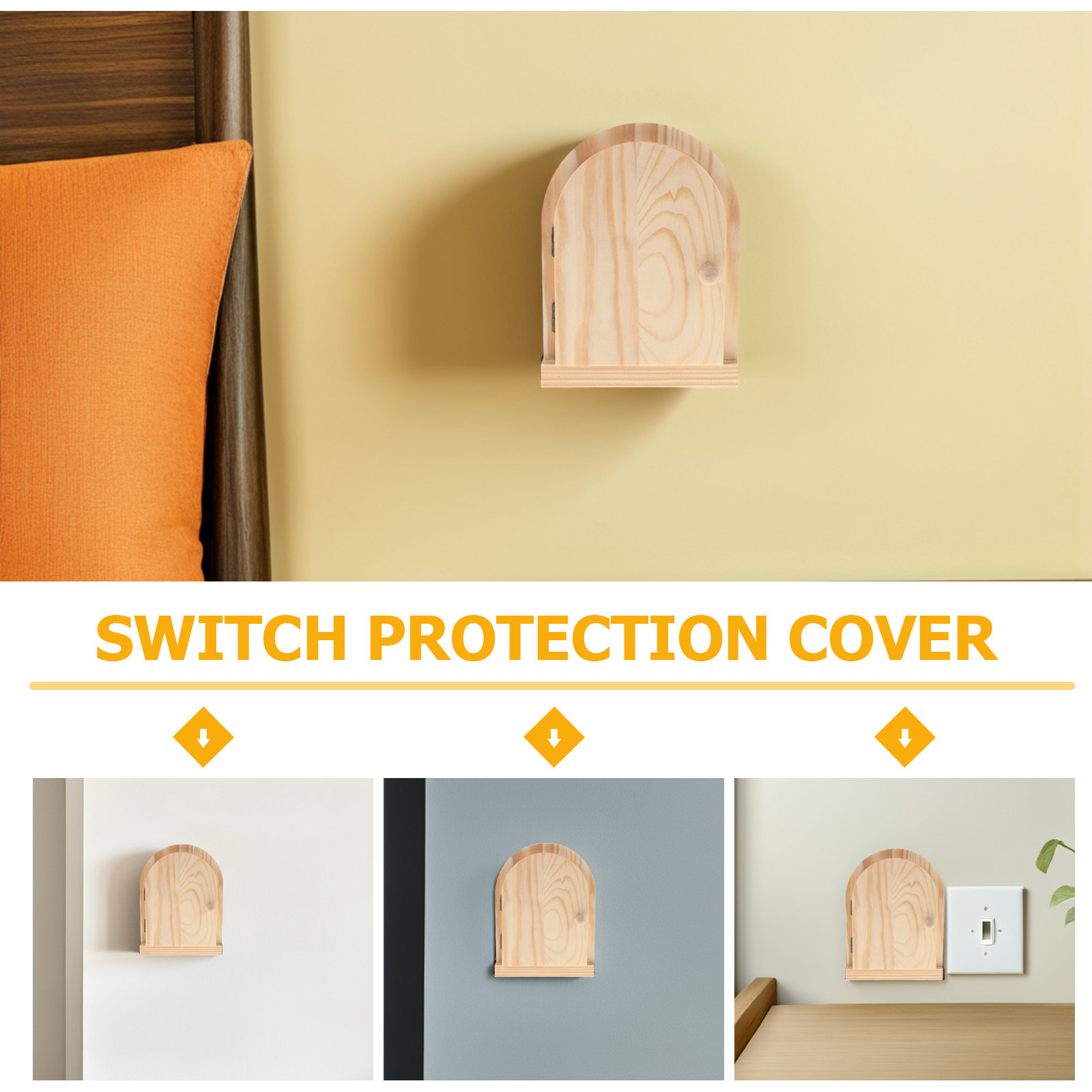Deurvormige houten afdekplaat  - Outlet Cover Baby recensie en prijs