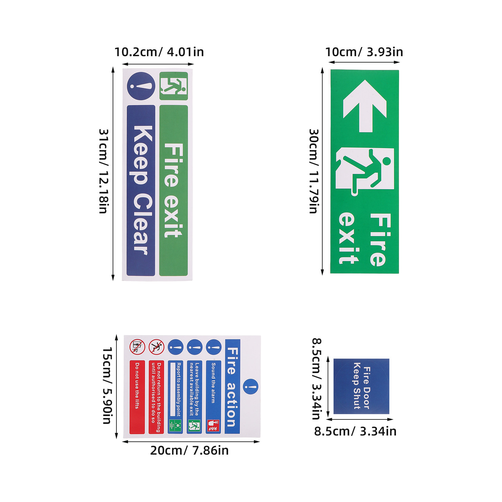 21-delige branduitgangbordense - Emergency Exit Sign recensie en prijs