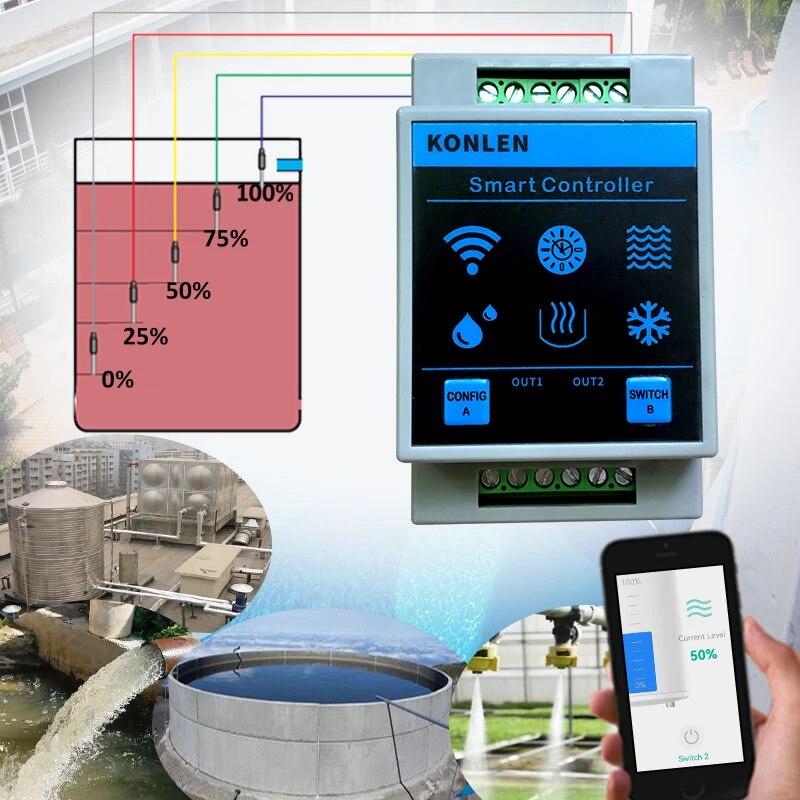 KONLEN Tuya Waterniveausensor  - Water Alarm Sensor recensie en prijs