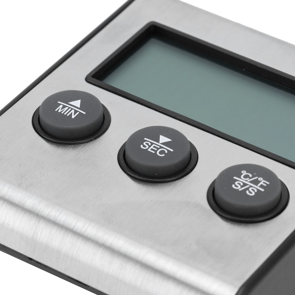 Zilveren digitale BBQ-vleesthe - Pool Alarm Float recensie en prijs