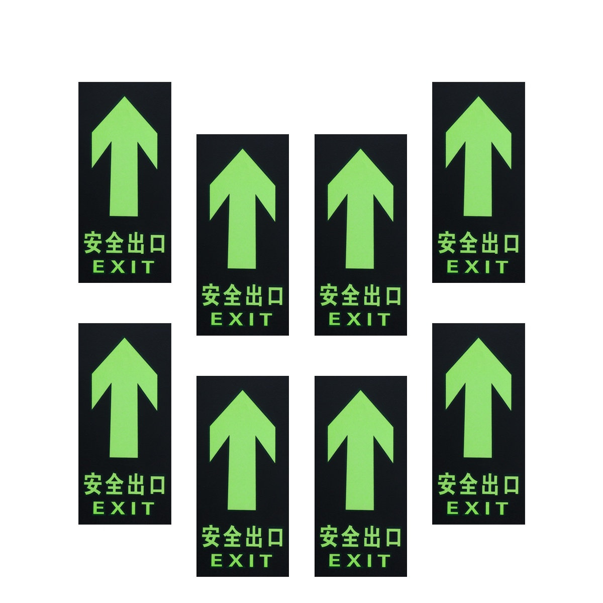8 stuks veiligheidsuitgangsbor - Emergency Exit Sign recensie en prijs