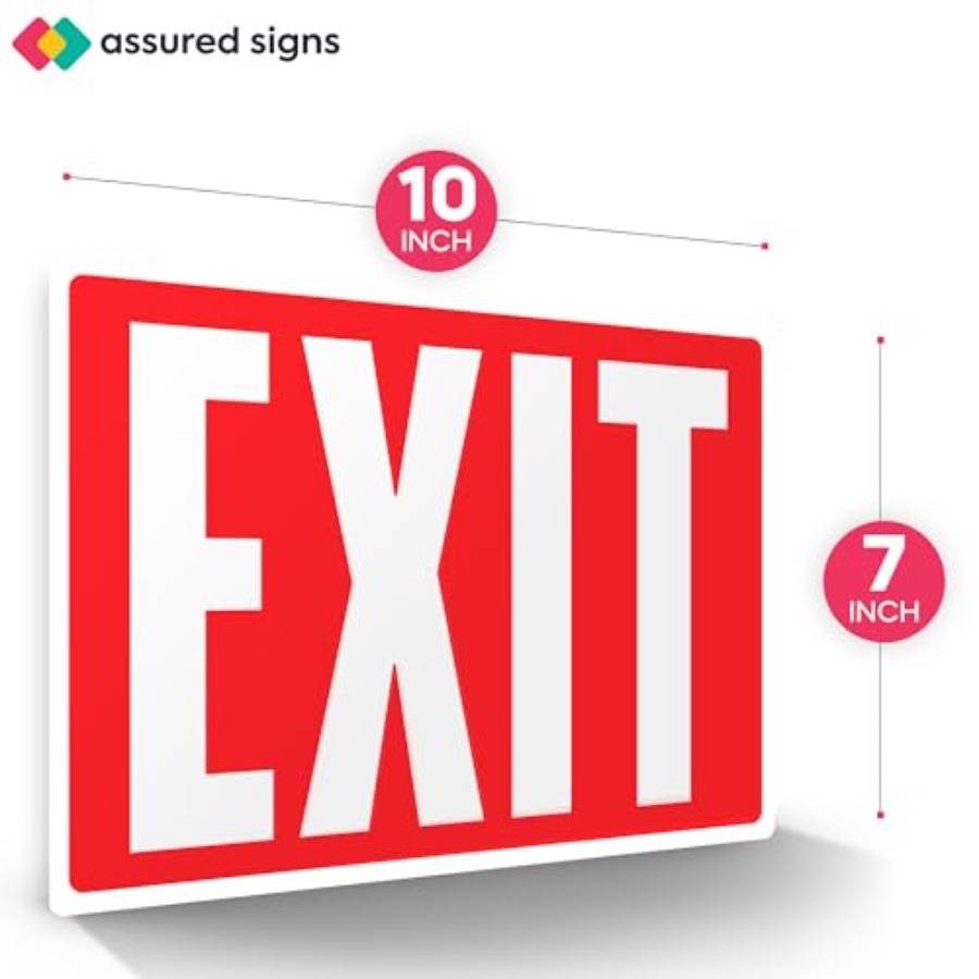 Exit-stickerstickers, Glow in  - Emergency Exit Sign recensie en prijs