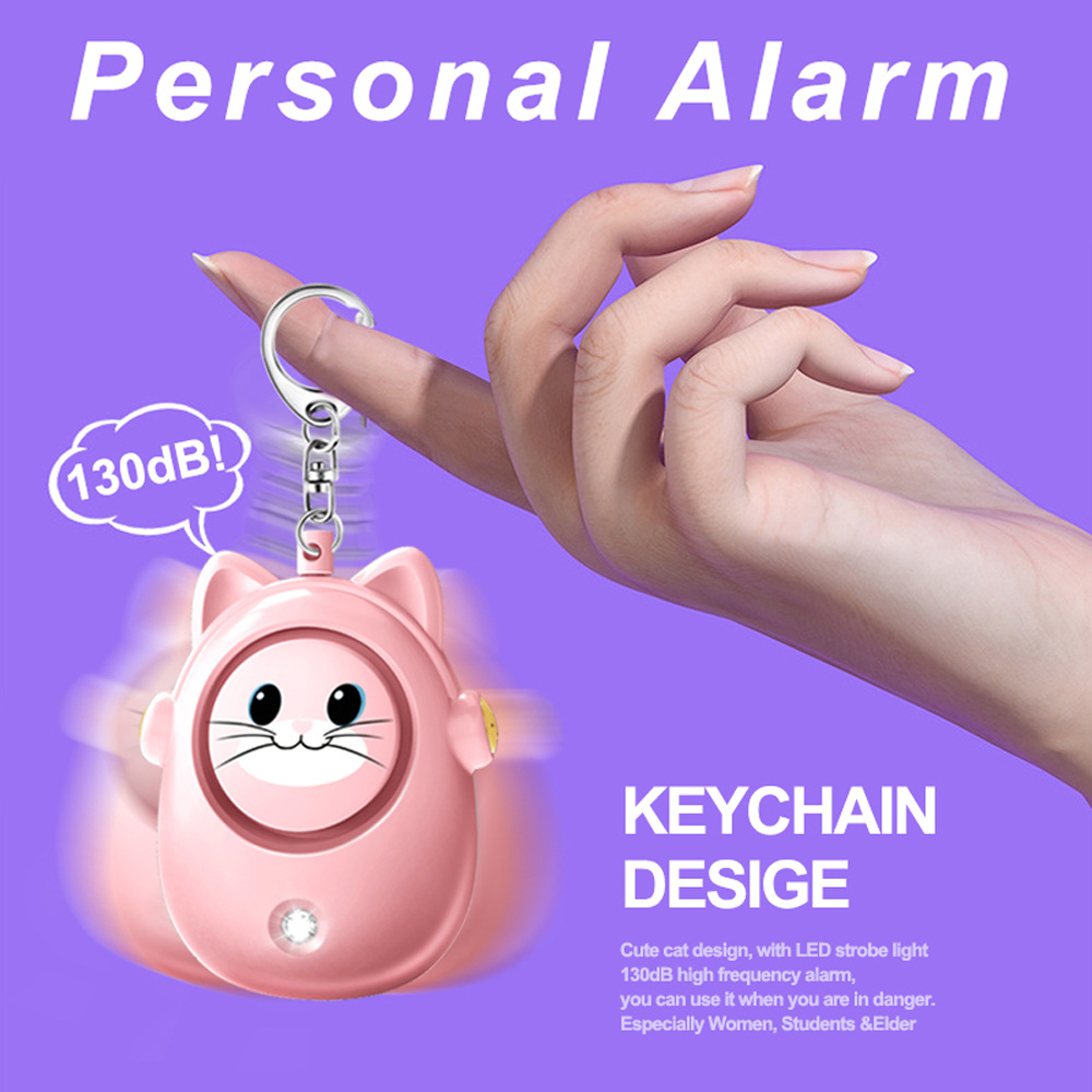 H8 2024 Nieuw schattig kattenp - Personal Alarm Keychain recensie en prijs
