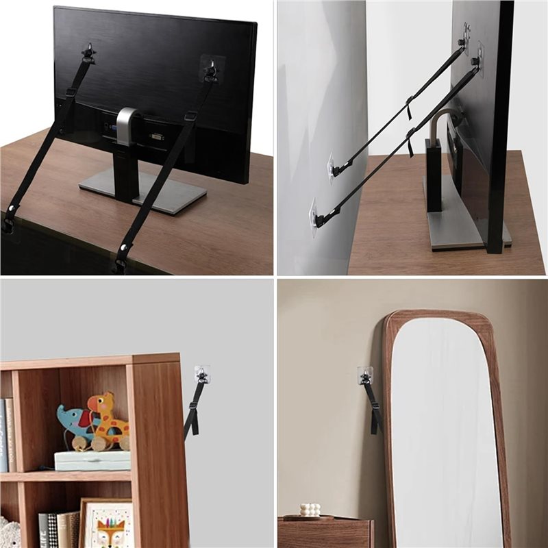 FULL-8 PCS TV verstelbare veil - Earthquake Anchor Strap recensie en prijs